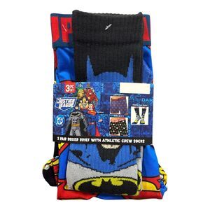 Justice League - Licensed Character Men's 2 Pack Boxer Brief with Athletic Crew